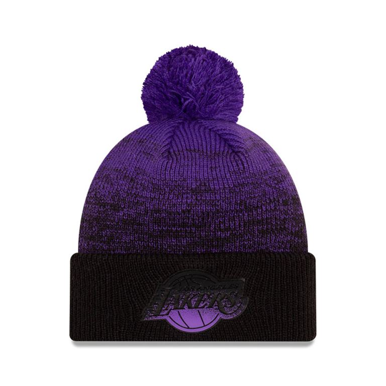 Gorras New Era Beanies Morados - LA Lakers NBA Back Half 91745BHTD